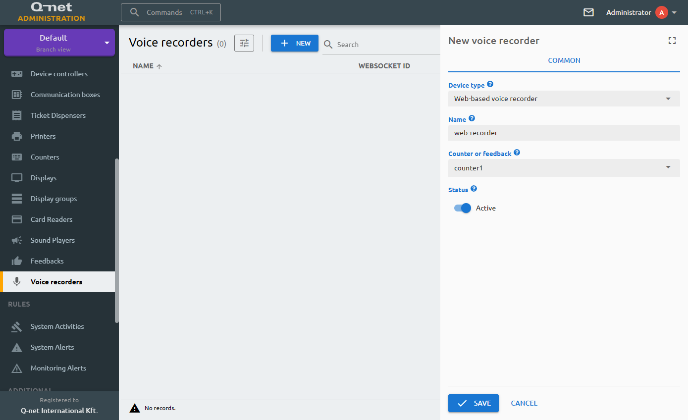 Web-based Voice Recorder
