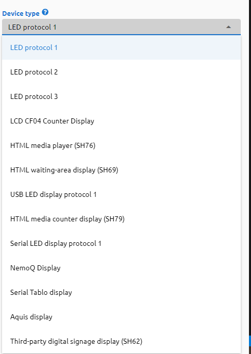 DISPLAY TYPES